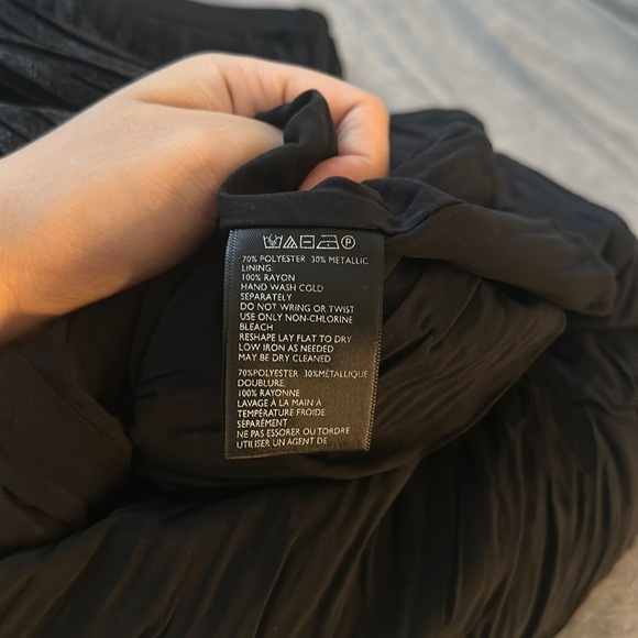 SOLD Kimchi Blue pleated metallic shimmer midi skirt - Picture 13 of 14